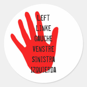 Sticker Rond gauche socialiste