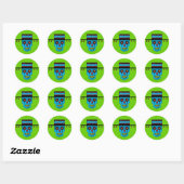 Sticker Rond Gaucho Sugar Crâne (Feuille)