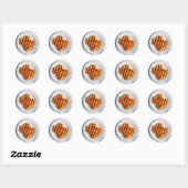Sticker Rond gaufre texane (Feuille)