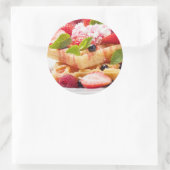 Sticker Rond Gaufres, fresh berry fruit (Sac)