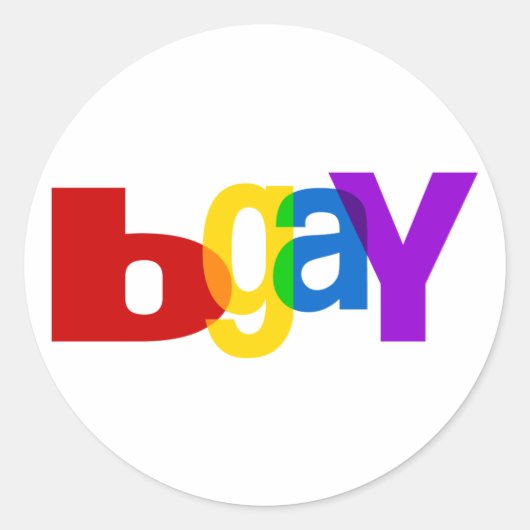 Sticker Rond Gay (Devant)