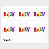 Sticker Rond Gay (Feuille)