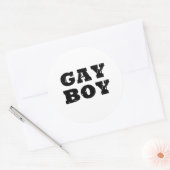 Sticker Rond Gay Boy (Enveloppe)