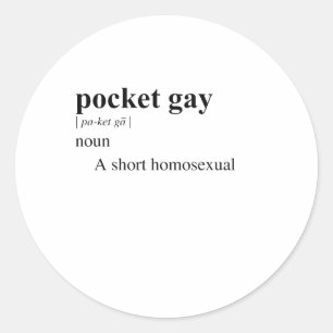 STICKER ROND GAY DE POCHE