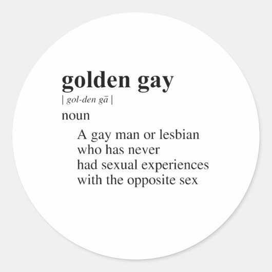 STICKER ROND GAY D'OR (Devant)