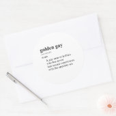 STICKER ROND GAY D'OR (Enveloppe)