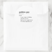 STICKER ROND GAY D'OR (Sac)