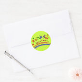 Sticker Rond Gay Lesbian "Rainbow Grandma" (Enveloppe)