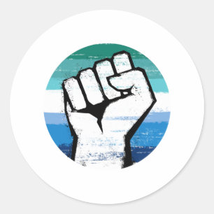 Sticker Rond Gay Male Pride Premier cercle Imprimer