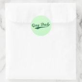 Sticker Rond Gay Papa (Sac)