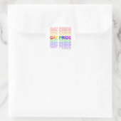 Sticker Rond Gay pride (Sac)