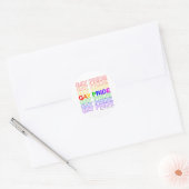 Sticker Rond Gay pride (Enveloppe)