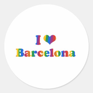 Sticker Rond Gay pride BARCELONA