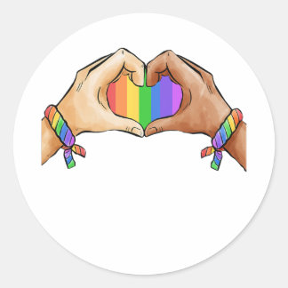 Sticker Rond Gay Pride Clothing Lgbt Rainbow