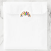 Sticker Rond Gay Pride Clothing Lgbt Rainbow (Sac)
