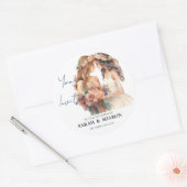 Sticker Rond Gay pride Elegant Blush Mariage (Enveloppe)