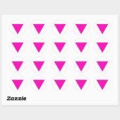 Sticker Rond gay pride "PINK TRIANGLE" (Feuille)