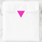 Sticker Rond gay pride "PINK TRIANGLE" (Sac)