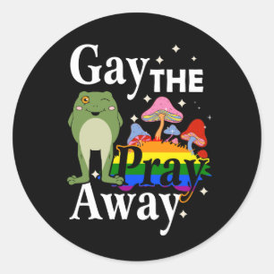 Sticker Rond Gay Priez pour LGBT Frog Égalité Les Gay pride