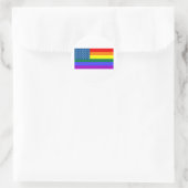 Sticker Rond Gay USA (Sac)