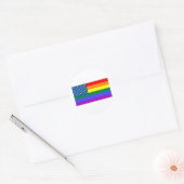Sticker Rond Gay USA (Enveloppe)