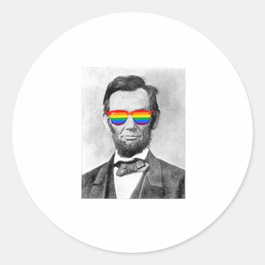 Sticker Rond Gaybraham Lincoln (Devant)