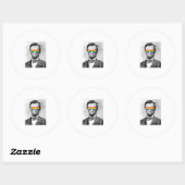 Sticker Rond Gaybraham Lincoln (Feuille)