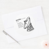 STICKER ROND GAYDAR (Enveloppe)
