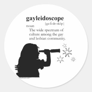 STICKER ROND GAYLEIDOSCOPE