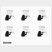 STICKER ROND GAYLEIDOSCOPE (Feuille)