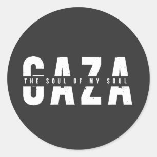 Sticker Rond GAZA L'âme de mon âme