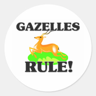 Sticker Rond GAZELLES Règle !