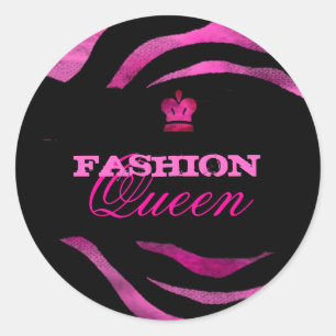 Sticker Rond GC Luscious PInk Grunge Queen