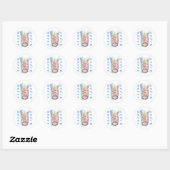 Sticker Rond Géant Megillah Scroll Purim (Feuille)