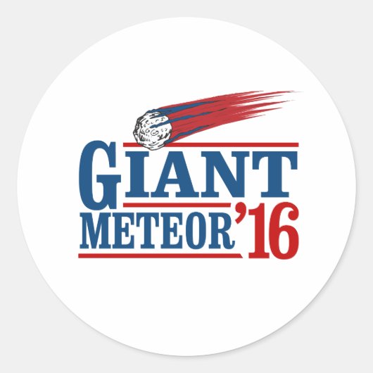Sticker Rond Géante Météorite 2016 (Devant)