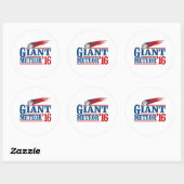 Sticker Rond Géante Météorite 2016 (Feuille)
