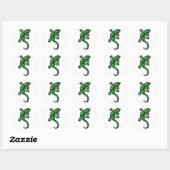 Sticker Rond gecko (Feuille)
