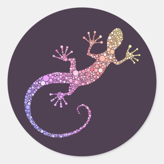 Sticker Rond Gecko (Devant)