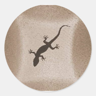 STICKER ROND GECKO 1