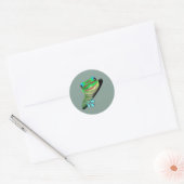 Sticker Rond Gecko dans un trou (Enveloppe)