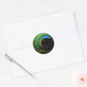 Sticker Rond Gecko Eyeball (Enveloppe)