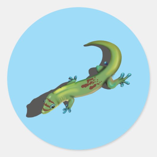 Sticker Rond Gecko Gold Dust Day (Devant)
