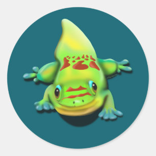 Sticker Rond Gecko Gold Dust Day