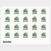 Sticker Rond Geckos Rule ! (Feuille)