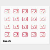 Sticker Rond Geek (Feuille)