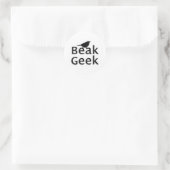 Sticker Rond Geek de bec— Wren (Sac)