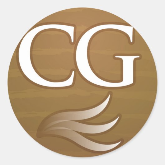 Sticker rond Geeks de cigares (Devant)