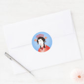Sticker Rond Geisha (Enveloppe)