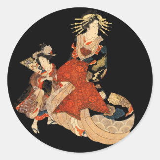 Sticker Rond Geisha