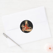 Sticker Rond Geisha (Enveloppe)